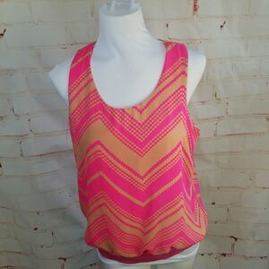 3/$25 PAPAYA sleeveless top large chevron